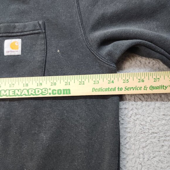 Carhartt Sweatshirt Mens Large Original 001 Black Paint Splatter Thrashed Grunge - Picture 6 of 11